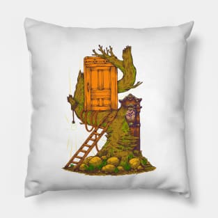 Door on a tree Pillow