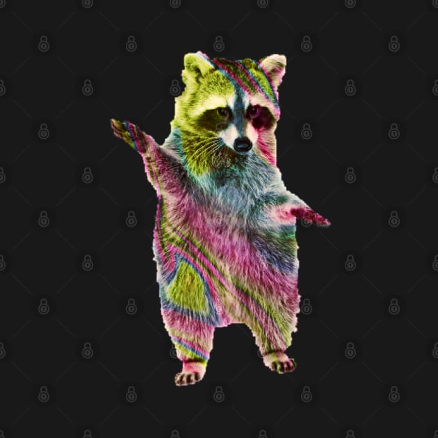 Rainbow Raccoon 4 by funhousejen