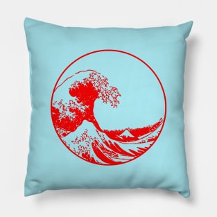 Great Wave Off Kanagawa Circle Pillow