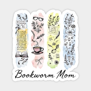 Bookworm Mom Design Magnet