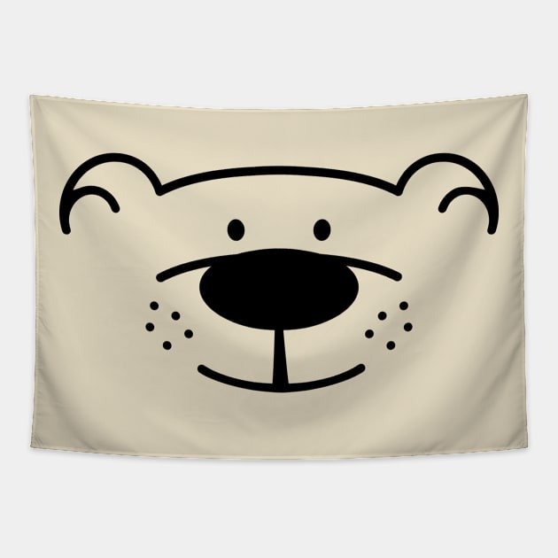 Friendly Bear Tapestry by schlag.art