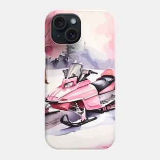 Pink Snowmobile Phone Case