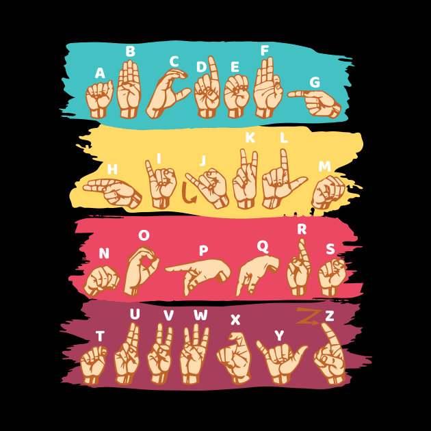 'ASL Alphabet' Cool ASL Sign Language by ourwackyhome