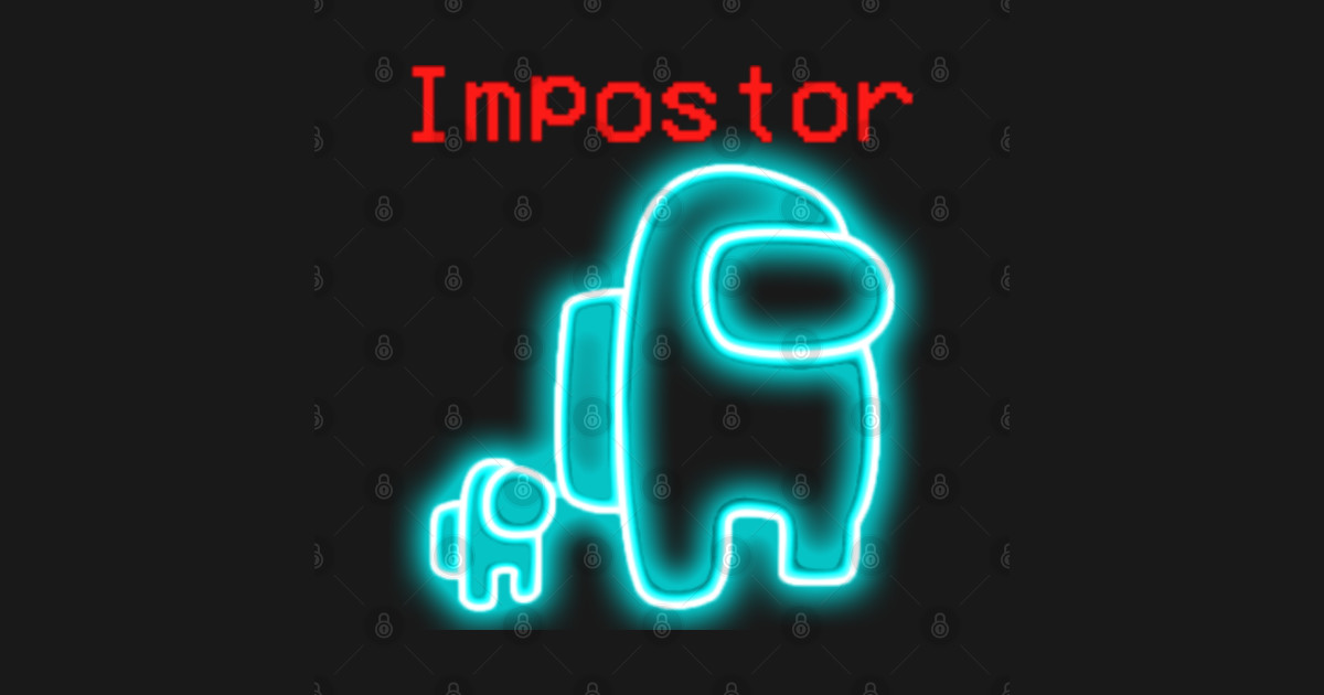 Among Us Cyan Imposter Among Us Impostor TShirt TeePublic