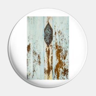 Weathered Turquoise Shutter Detail Pin