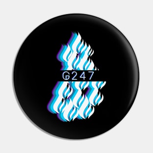 G247 Glitchflame (v1, cold) Pin