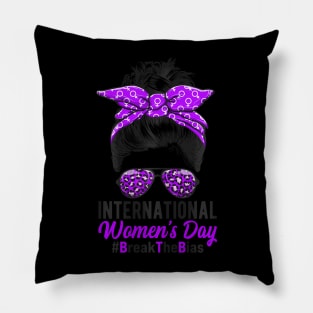 International Womens Day Break The Bias 8 March Pillow