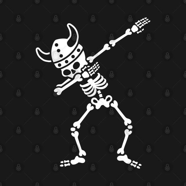 Skeleton Dab Dabbing Viking by LaundryFactory