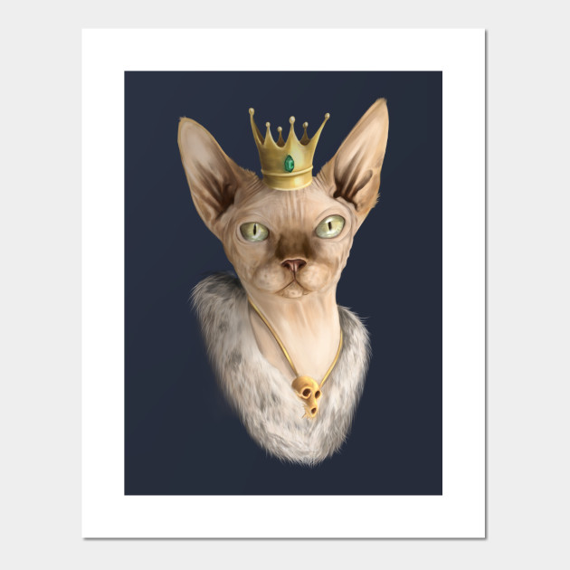 Royal Sphynx Cat Sphynx Cat Posters And Art Prints Teepublic Uk