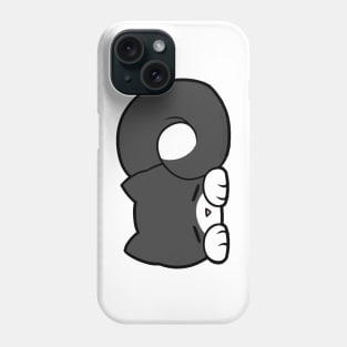 Sleepy Cat - Black & White Phone Case