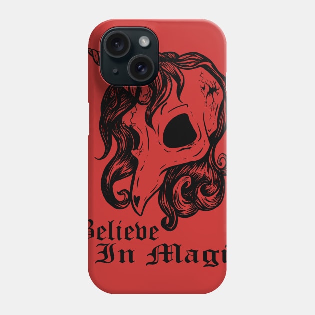 unicorn skull Phone Case by tuiram