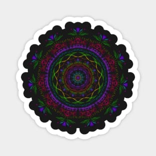 Vibrant Mandala Magnet