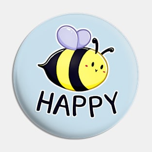 Bee Happy Pin