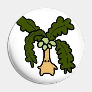 Cute coconut tree monster Pin