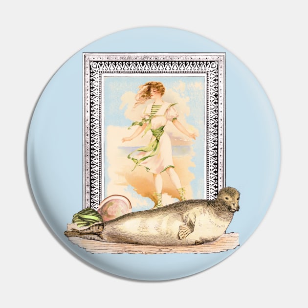 Victorian Selkie Pin by LochNestFarm