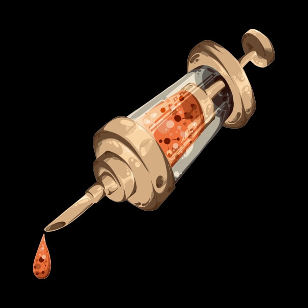 Syringe Digital Painting by TKDoodle