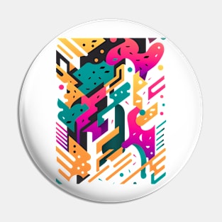 Vibrant Abstract Artwork Pin