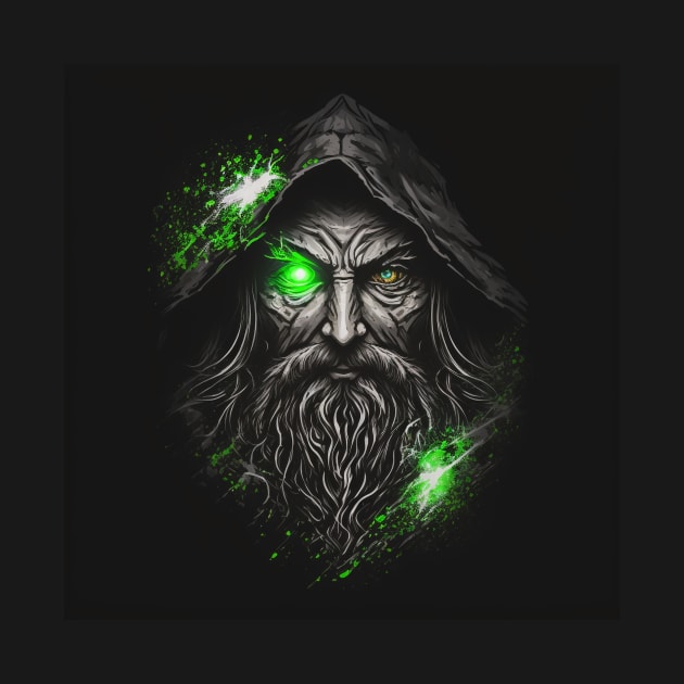 Green Wizard by AICreateWorlds