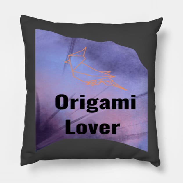 Origami Bird Silhoutte Pillow by Alemway