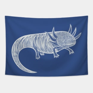 Axolotl - animal lovers hand drawn design Tapestry