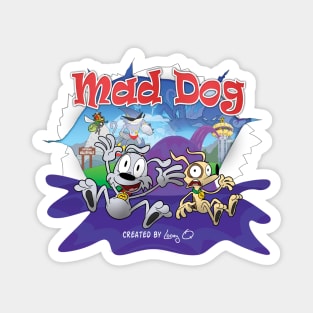 Mad Dog Comic Graphic Tee Magnet