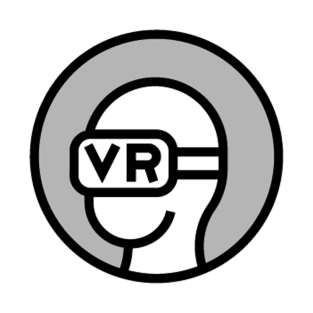 VR (Virtual Reality) Icon Logo T-Shirt