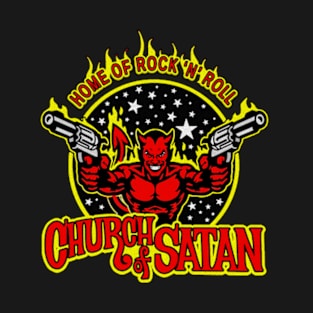 Church Of Satan - Home of Rock 'N' Roll (Colour) T-Shirt