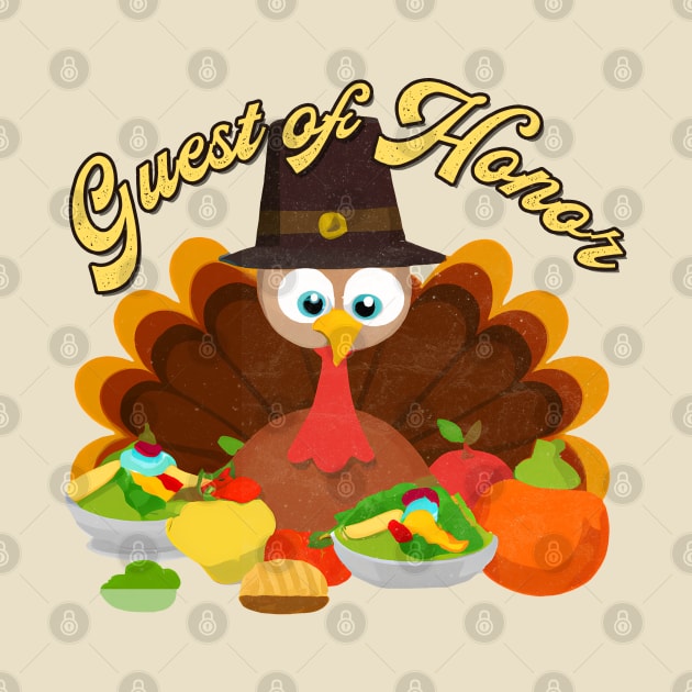 Thanksgiving Turkey Guest of Honor by karutees