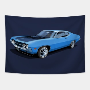 1970 Ford Torino Cobra Jet in winter blue Tapestry