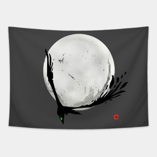 Lunar Crow Tapestry