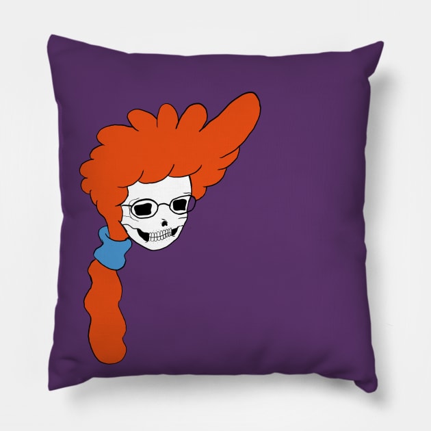 Pepper Ann Skull Pillow by TheDeathOfMyChildhood1