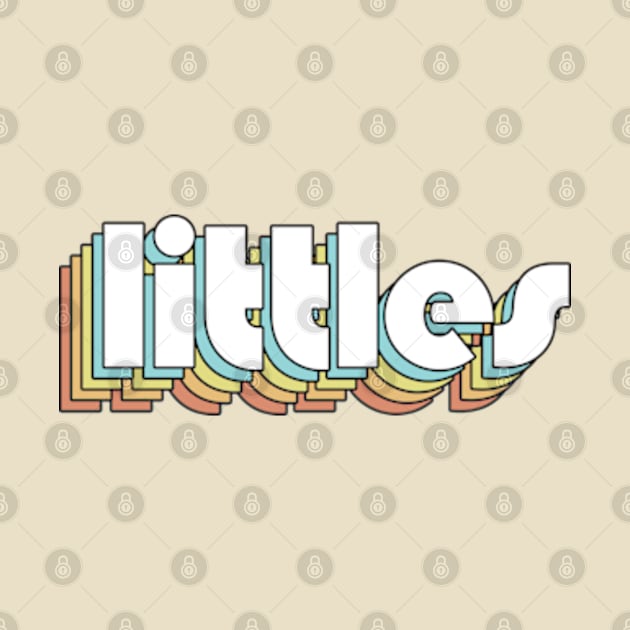 Littles - Retro Rainbow Typography Faded Style by Paxnotods