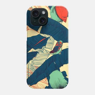 Seamless floral background with petunia Phone Case