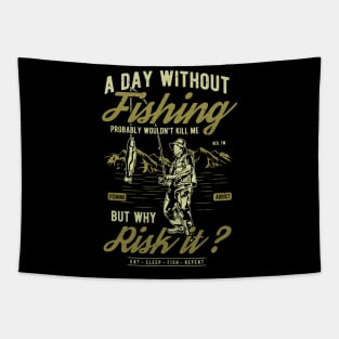 A day with out fishing Tapestry