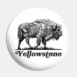 Yellowstone Bison Buffalo Pin