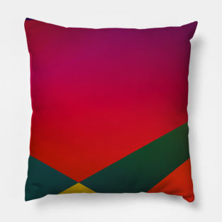 red blue green texture art Pillow