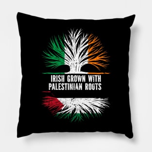 Irish Grown With Palestinian Roots Ireland Flag Pillow