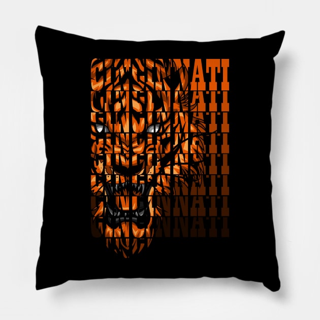 Cincinnati Bengals mascot Pillow by SHINIGAMII