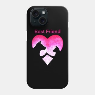 Dog and cat best friend love Phone Case