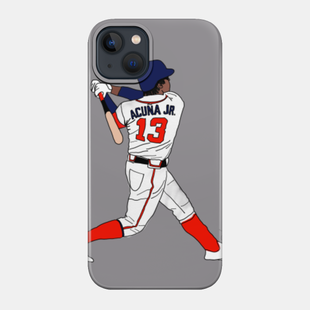 Acuna Jr. Contour Digital Drawing - Baseball - Phone Case