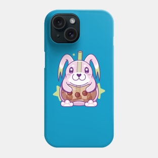 Kawaii Pink Bunny Boba Tea Phone Case