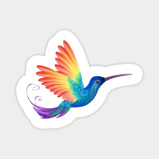 Rainbow Hummingbird Magnet