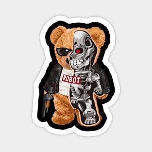 bear toy half robot Magnet