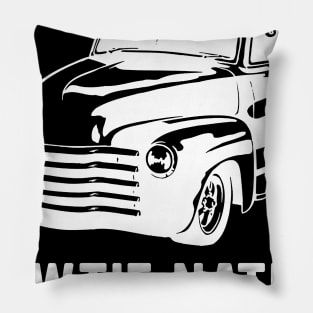 Bowtie Nation Chevy Truck 1950's Pickup Pillow