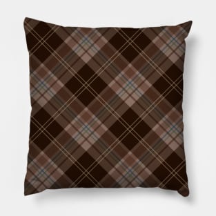 Brown Tartan Plaid Pillow