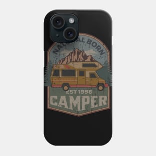 Natural Born Camper vintage retro distressed Phone Case