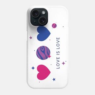 Bisexual pride hearts Phone Case