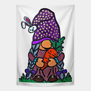 Cute Girl Gnome Tapestry