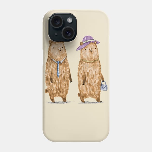 Bear Couple Phone Case by Sophie Corrigan