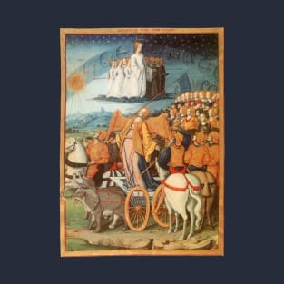 Power of the Heavens, Medieval Illumination from Petrarch's Poem T-Shirt